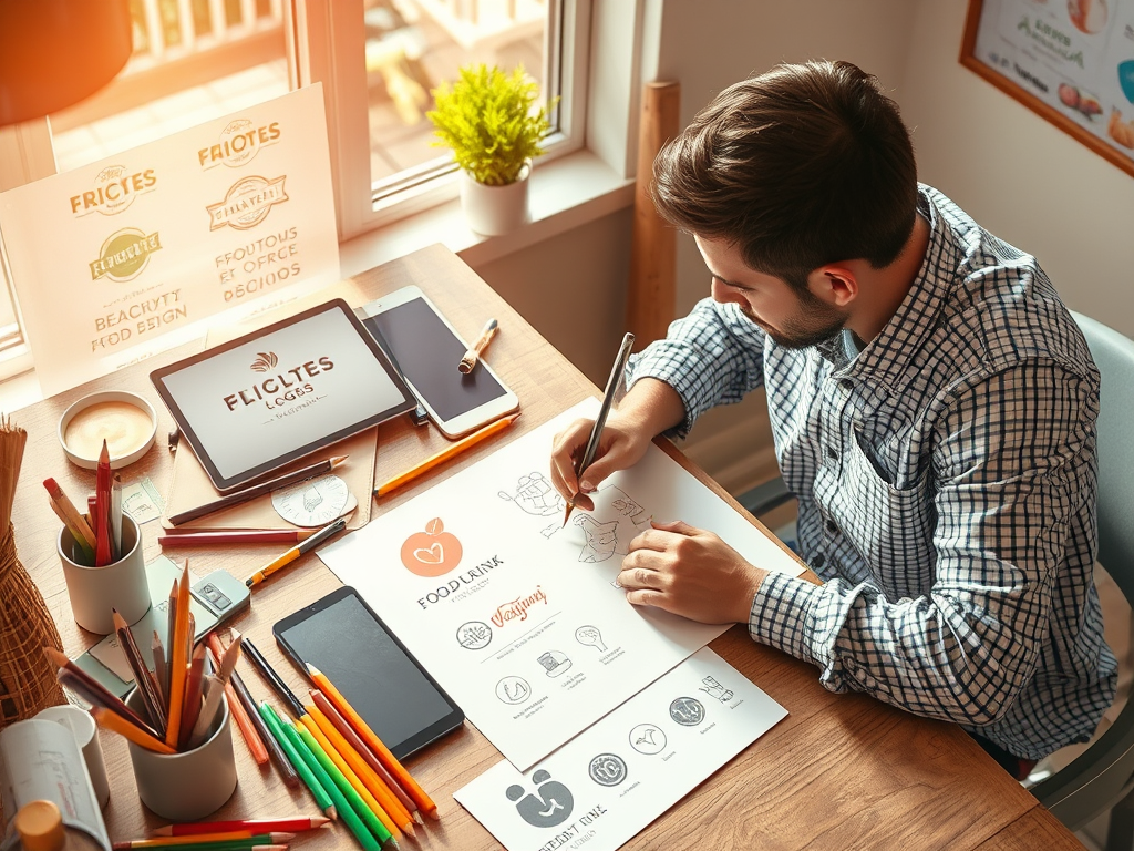 Cara Membuat Logo Makanan Yang Menarik Gratis