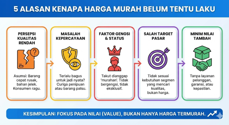 5 Alasan Kenapa Harga Murah Belum Tentu Laku di Pasaran