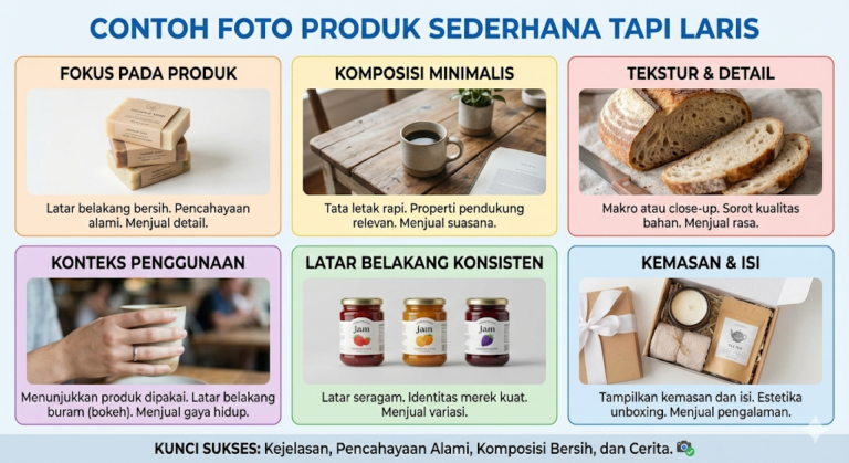 10 Contoh Foto Produk Sederhana Tapi Laris di Pasaran
