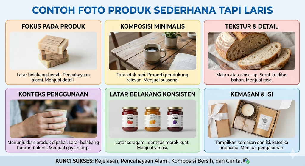 contoh foto produk sederhana tapi laris