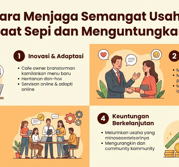 5 Cara Menjaga Semangat Usaha Saat Sepi dan Menguntungkan